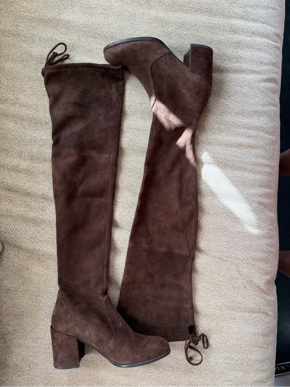 Stuart Weitzman Chocolate Brown Suede Over-the-Knee Boots size 6